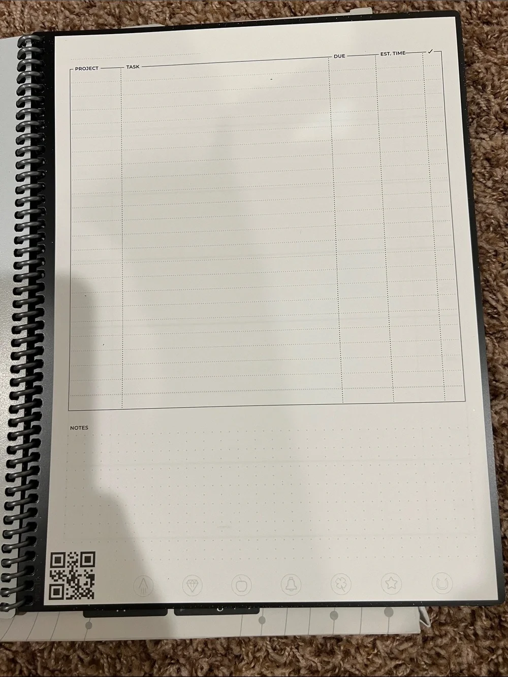 Rocketbook Fusion Reusable Smart Notebook - Black